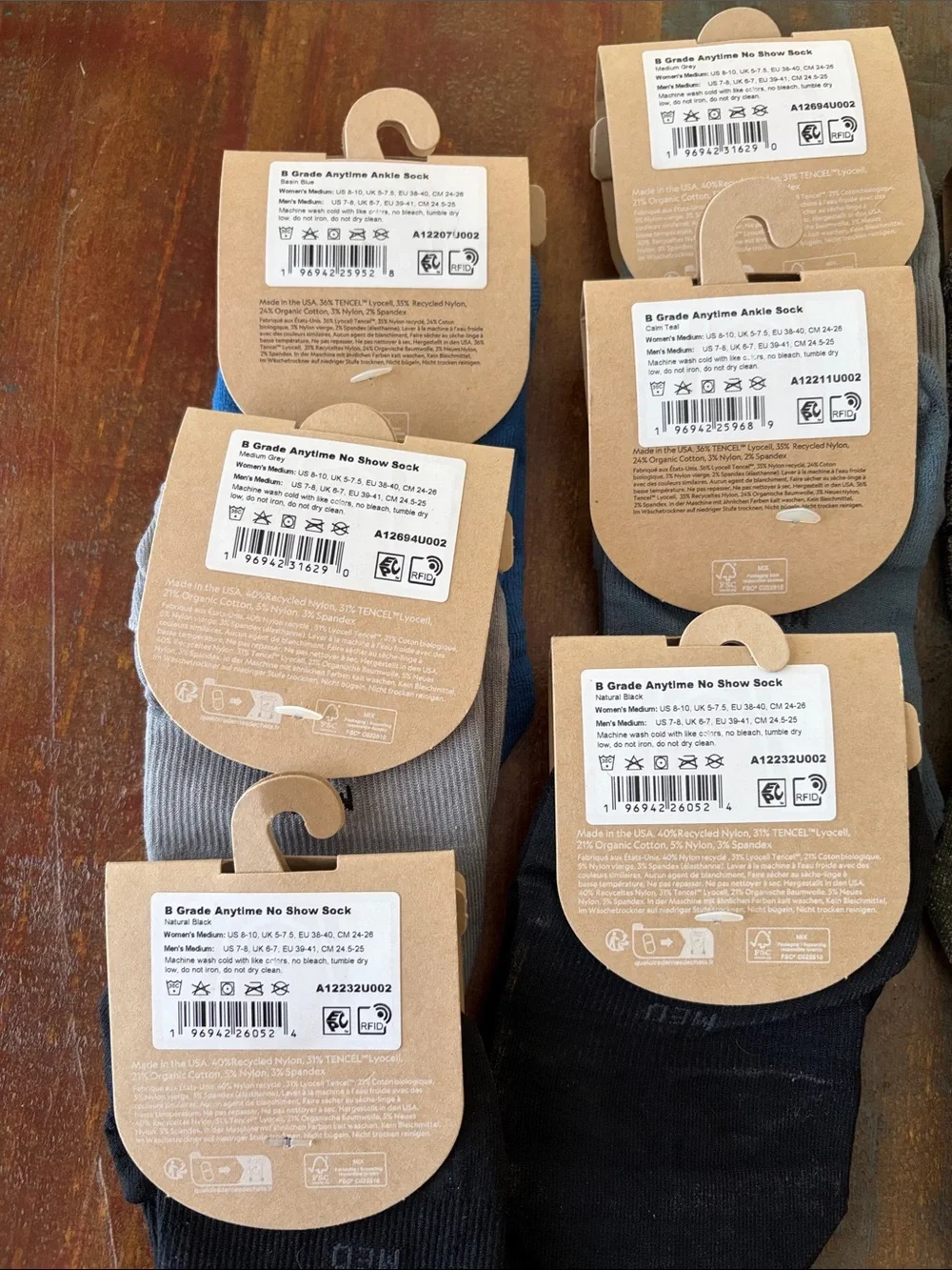 NWT Allbirds Assorted No-Show Socks - Multiple Colors Bundle